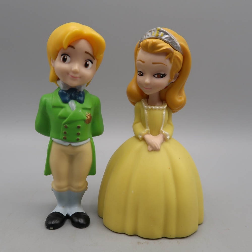 Disney Princess Sofia the First Amber & Prince James brother 4.5" figure Set Lot